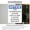 Signmission Fire Suppression System First OSHA Notice Sign, Vinyl Decal, 10in W x 14in L, 2PK OS-2PACK-NS-D-1014-V-12702 - alternate 3